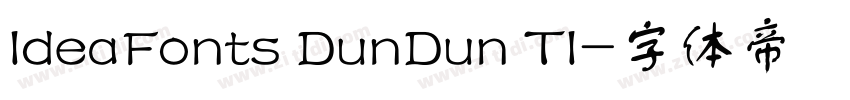 IdeaFonts DunDun TI字体转换